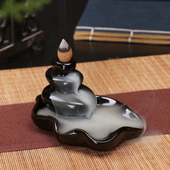 Creative Home Decor Backflow Stick Incense Burner Ceramic Censer Home Decoration Use In Home Teahouse - Buddha bead​
