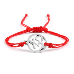 Adjustable 26 Colors Wax Thread Bracelets Bohemian Charm OM Symbol Braided Rope Bracelet For Women Men Fashion Handmade Jewelry - Buddha bead​