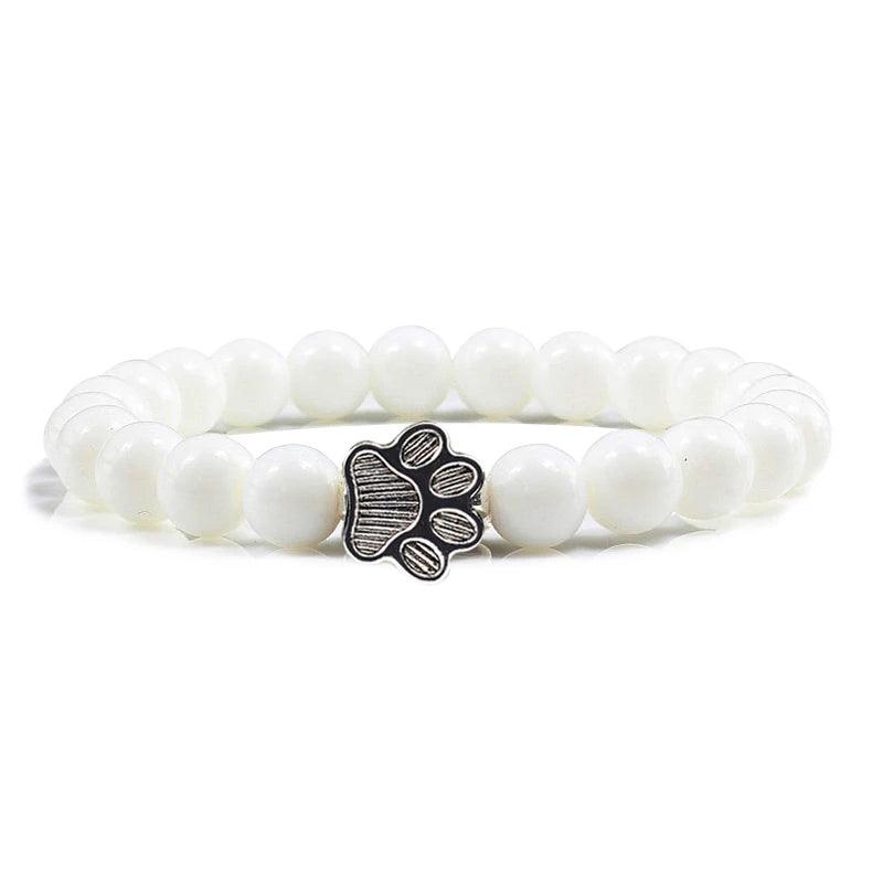 Men Natural Black Lava Stone Bracelet Cat Paw Blue Pine Beaded Bracelets Bangles Energy Women Yoga Fashion Couple Jewelry Gifts - Buddha bead​
