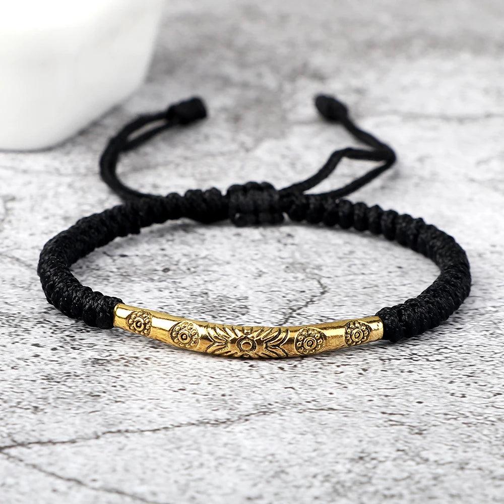 Classic Long Tube Charms Bracelets Women Men Lucky Red String Thread Rope Handmade Braided Bracelet Friendship Fashion Jewelry - Buddha bead​