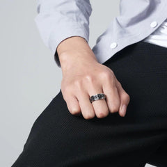 Viking Celtic Knot Rune Rings For Men Rotating Stainless Steel Anti Stress Anxiety Relife Spinning Ring Anillo Antiestres - Buddha bead​