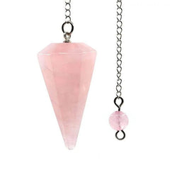 Natural Stone Quartz Agates Pendant Reiki Healing Cone Amethyst Charm Pendulum Pendants For Divination Dowsing Reiki Crystals - Buddha bead​