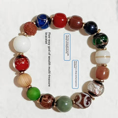Five Road Wealth Deity Bodhi Seed Five Elements Transient Incense Ash Lapis Lazuli Bodhi Root Multi Treasure 18 Seeds Buddha Bea - Buddha bead​