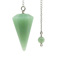 Natural Stone Quartz Agates Pendant Reiki Healing Cone Amethyst Charm Pendulum Pendants For Divination Dowsing Reiki Crystals - Buddha bead​