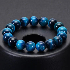 New Hot Selling Special Natural Stone Sky Blue Tiger Eye Stone Bracelet for men and women manufacturers direct wholesale - Buddha bead​