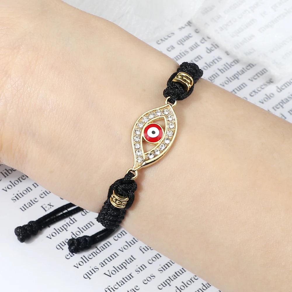 Handmade Turkish Evil Eye Bracelets For Women Men Braided Red Rope Lucky Bracelets Fashion Couple Bracelets Friendship Jewelry - Buddha bead​