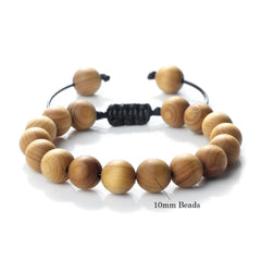 High Quality Cliff Cypress Wooden Beads Bracelets Women Men Meditation Handmade Stretch Bracelets Healing Yoga Jewelry 6/8/10mm - Buddha bead​