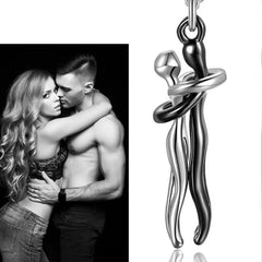 Hip Hop Enbrace Couple Pendant For Women Men Punk Lovers Hug Necklace Promise Jewelry Party Gifts New Fashion - Buddha bead​