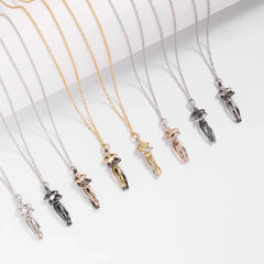 Hip Hop Enbrace Couple Pendant For Women Men Punk Lovers Hug Necklace Promise Jewelry Party Gifts New Fashion - Buddha bead​