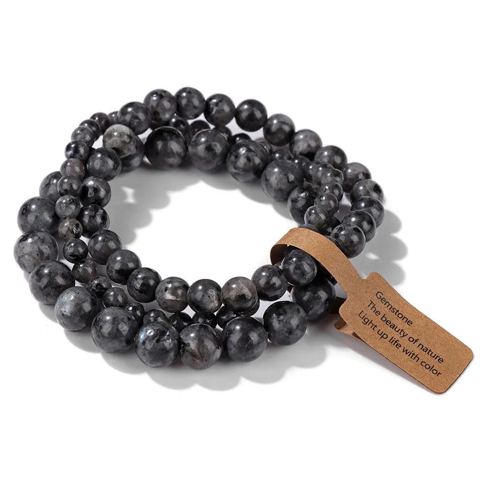 Pink Zebra Beads Bracelet Women 4 6 8mm Natural Stone Turquoises Agates Tiger Eye Quartz Beaded Bracelets Set Men Friend Jewelry - Buddha bead​