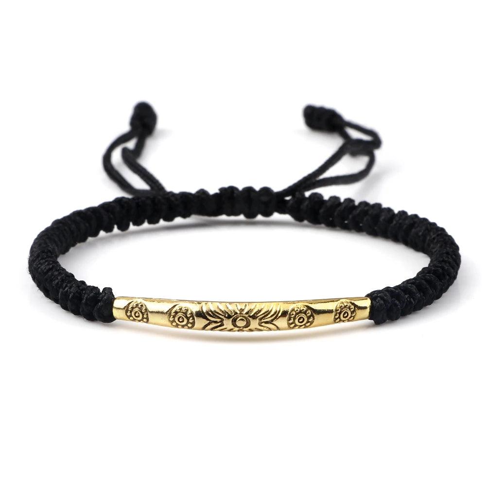 Classic Long Tube Charms Bracelets Women Men Lucky Red String Thread Rope Handmade Braided Bracelet Friendship Fashion Jewelry - Buddha bead​