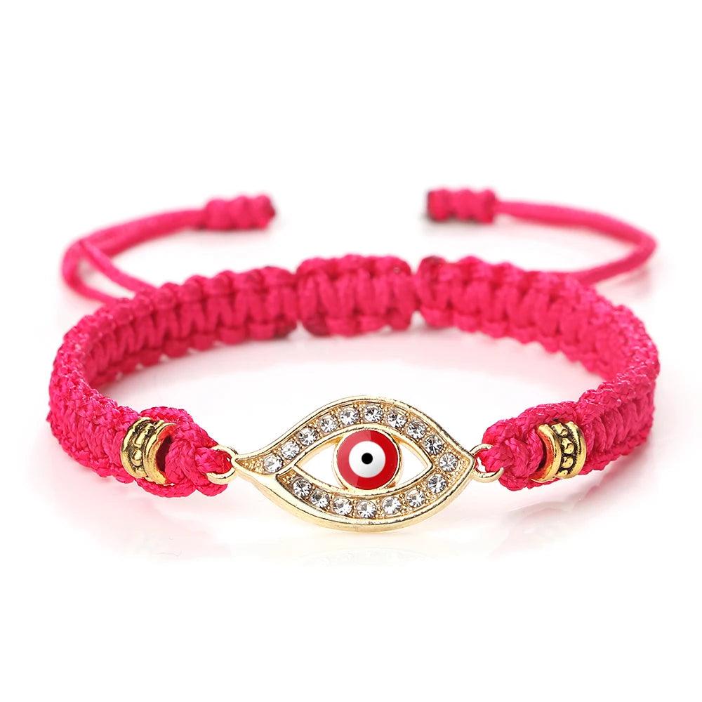 Handmade Turkish Evil Eye Bracelets For Women Men Braided Red Rope Lucky Bracelets Fashion Couple Bracelets Friendship Jewelry - Buddha bead​