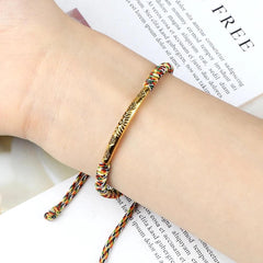 Classic Long Tube Charms Bracelets Women Men Lucky Red String Thread Rope Handmade Braided Bracelet Friendship Fashion Jewelry - Buddha bead​