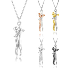 Hip Hop Enbrace Couple Pendant For Women Men Punk Lovers Hug Necklace Promise Jewelry Party Gifts New Fashion - Buddha bead​