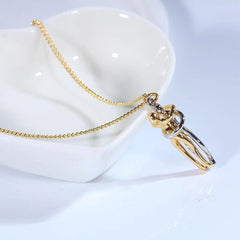 Hip Hop Enbrace Couple Pendant For Women Men Punk Lovers Hug Necklace Promise Jewelry Party Gifts New Fashion - Buddha bead​