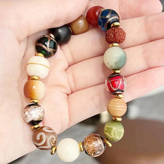 Five Road Wealth Deity Bodhi Seed Five Elements Transient Incense Ash Lapis Lazuli Bodhi Root Multi Treasure 18 Seeds Buddha Bea - Buddha bead​